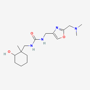 1-[[2-[(Dimethylamino)methyl]-1,3-oxazol-4-yl]methyl]-3-[(2-hydroxy-1-methylcyclohexyl)methyl]urea