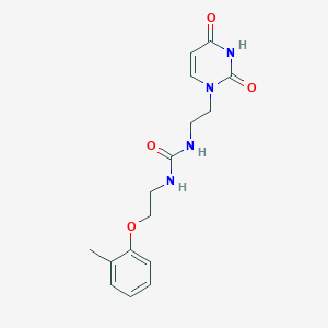 1-[2-(2,4-Dioxopyrimidin-1-yl)ethyl]-3-[2-(2-methylphenoxy)ethyl]urea