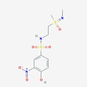 N-[2-(N,S-dimethylsulfonimidoyl)ethyl]-4-hydroxy-3-nitrobenzenesulfonamide