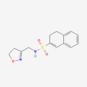 N-(4,5-dihydro-1,2-oxazol-3-ylmethyl)-3,4-dihydronaphthalene-2-sulfonamide