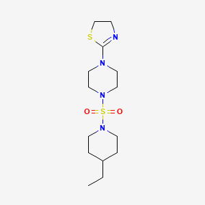 2-[4-(4-Ethylpiperidin-1-yl)sulfonylpiperazin-1-yl]-4,5-dihydro-1,3-thiazole