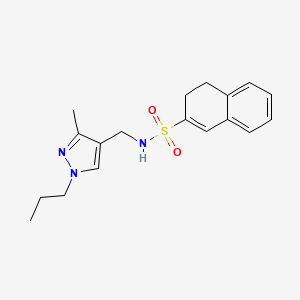 N-[(3-methyl-1-propylpyrazol-4-yl)methyl]-3,4-dihydronaphthalene-2-sulfonamide