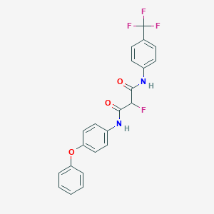 2-fluoro-N-(4-phenoxyphenyl)-N'-[4-(trifluoromethyl)phenyl]propanediamide