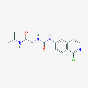 2-[(1-chloroisoquinolin-6-yl)carbamoylamino]-N-propan-2-ylacetamide