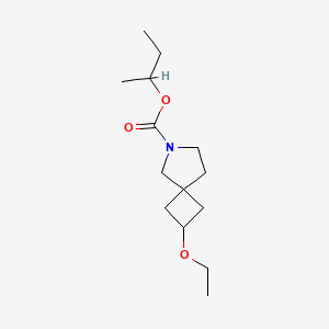 Butan-2-yl 2-ethoxy-6-azaspiro[3.4]octane-6-carboxylate