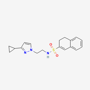 N-[2-(3-cyclopropylpyrazol-1-yl)ethyl]-3,4-dihydronaphthalene-2-sulfonamide