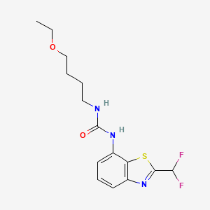 1-[2-(Difluoromethyl)-1,3-benzothiazol-7-yl]-3-(4-ethoxybutyl)urea