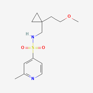 N-[[1-(2-methoxyethyl)cyclopropyl]methyl]-2-methylpyridine-4-sulfonamide