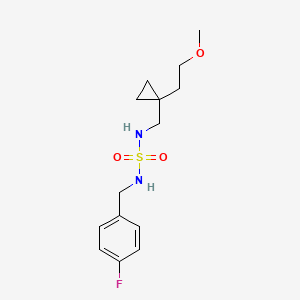 1-(4-fluorophenyl)-N-[[1-(2-methoxyethyl)cyclopropyl]methylsulfamoyl]methanamine