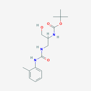 tert-butyl N-[1-hydroxy-3-[(2-methylphenyl)carbamoylamino]propan-2-yl]carbamate