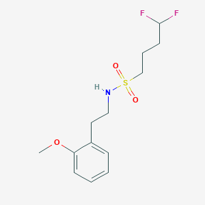 4,4-difluoro-N-[2-(2-methoxyphenyl)ethyl]butane-1-sulfonamide