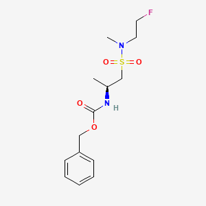 benzyl N-[(2S)-1-[2-fluoroethyl(methyl)sulfamoyl]propan-2-yl]carbamate