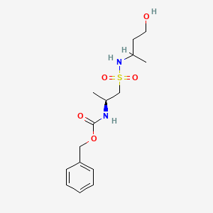 benzyl N-[(2S)-1-(4-hydroxybutan-2-ylsulfamoyl)propan-2-yl]carbamate