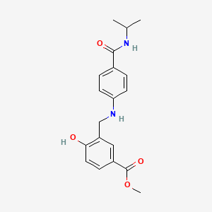 Methyl 4-hydroxy-3-[[4-(propan-2-ylcarbamoyl)anilino]methyl]benzoate