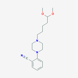 2-[4-(5,5-Dimethoxypentyl)piperazin-1-yl]benzonitrile