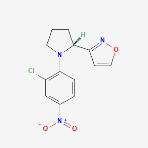 3-[(2R)-1-(2-chloro-4-nitrophenyl)pyrrolidin-2-yl]-1,2-oxazole