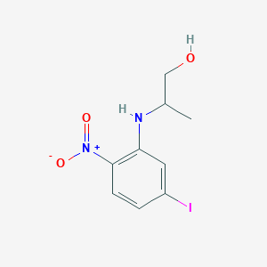 2-(5-Iodo-2-nitroanilino)propan-1-ol