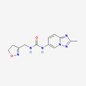 1-(4,5-Dihydro-1,2-oxazol-3-ylmethyl)-3-(2-methyl-[1,2,4]triazolo[1,5-a]pyridin-6-yl)urea