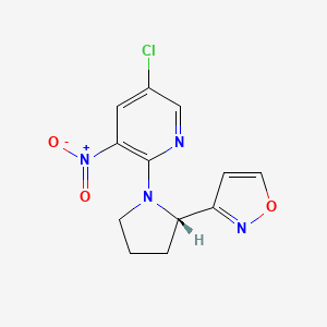 3-[(2S)-1-(5-chloro-3-nitropyridin-2-yl)pyrrolidin-2-yl]-1,2-oxazole