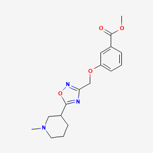 Methyl 3-[[5-(1-methylpiperidin-3-yl)-1,2,4-oxadiazol-3-yl]methoxy]benzoate