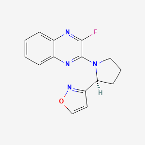 3-[(2S)-1-(3-fluoroquinoxalin-2-yl)pyrrolidin-2-yl]-1,2-oxazole