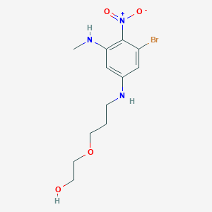 2-[3-[3-Bromo-5-(methylamino)-4-nitroanilino]propoxy]ethanol