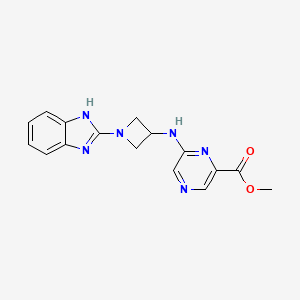 methyl 6-[[1-(1H-benzimidazol-2-yl)azetidin-3-yl]amino]pyrazine-2-carboxylate