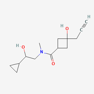 N-(2-cyclopropyl-2-hydroxyethyl)-3-hydroxy-N-methyl-3-prop-2-ynylcyclobutane-1-carboxamide