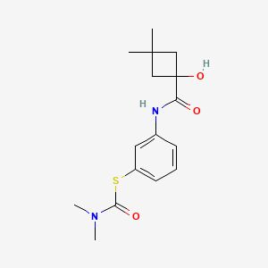 S-[3-[(1-hydroxy-3,3-dimethylcyclobutanecarbonyl)amino]phenyl] N,N-dimethylcarbamothioate