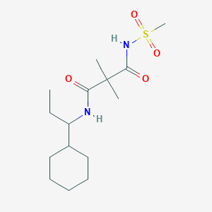 N-(1-cyclohexylpropyl)-2,2-dimethyl-N'-methylsulfonylpropanediamide