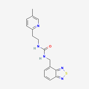 1-(2,1,3-Benzothiadiazol-4-ylmethyl)-3-[2-(5-methylpyridin-2-yl)ethyl]urea