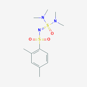 molecular formula C12H21N3O3S2 B7407051 N-[bis(dimethylamino)-oxo-lambda6-sulfanylidene]-2,4-dimethylbenzenesulfonamide 