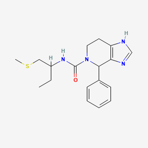 N-(1-methylsulfanylbutan-2-yl)-4-phenyl-1,4,6,7-tetrahydroimidazo[4,5-c]pyridine-5-carboxamide