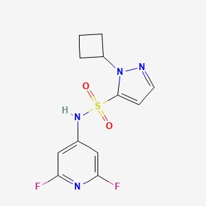 2-cyclobutyl-N-(2,6-difluoropyridin-4-yl)pyrazole-3-sulfonamide