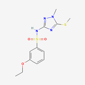 3-ethoxy-N-(1-methyl-5-methylsulfanyl-1,2,4-triazol-3-yl)benzenesulfonamide