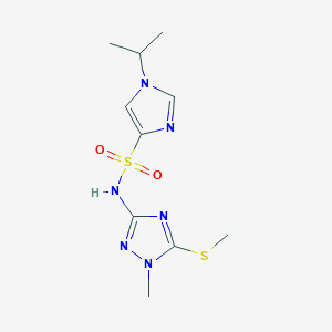 N-(1-methyl-5-methylsulfanyl-1,2,4-triazol-3-yl)-1-propan-2-ylimidazole-4-sulfonamide