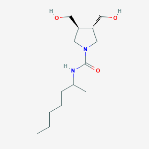 (3S,4S)-N-heptan-2-yl-3,4-bis(hydroxymethyl)pyrrolidine-1-carboxamide