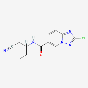 2-chloro-N-(1-cyanobutan-2-yl)-[1,2,4]triazolo[1,5-a]pyridine-6-carboxamide