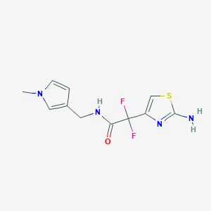 2-(2-amino-1,3-thiazol-4-yl)-2,2-difluoro-N-[(1-methylpyrrol-3-yl)methyl]acetamide