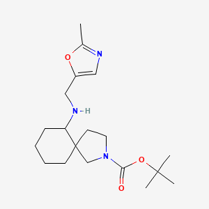 Tert-butyl 6-[(2-methyl-1,3-oxazol-5-yl)methylamino]-2-azaspiro[4.5]decane-2-carboxylate