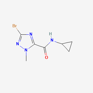 5-bromo-N-cyclopropyl-2-methyl-1,2,4-triazole-3-carboxamide