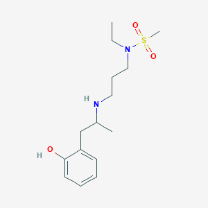 N-ethyl-N-[3-[1-(2-hydroxyphenyl)propan-2-ylamino]propyl]methanesulfonamide