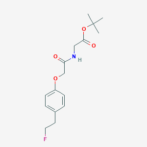 Tert-butyl 2-[[2-[4-(2-fluoroethyl)phenoxy]acetyl]amino]acetate