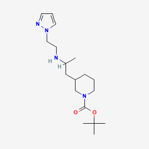 Tert-butyl 3-[2-(2-pyrazol-1-ylethylamino)propyl]piperidine-1-carboxylate