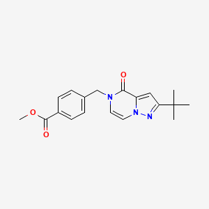 Methyl 4-[(2-tert-butyl-4-oxopyrazolo[1,5-a]pyrazin-5-yl)methyl]benzoate