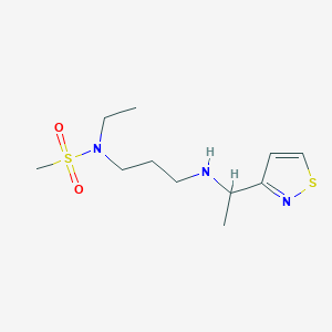 N-ethyl-N-[3-[1-(1,2-thiazol-3-yl)ethylamino]propyl]methanesulfonamide