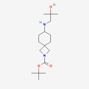 Tert-butyl 7-[(2-hydroxy-2-methylpropyl)amino]-2-azaspiro[3.5]nonane-2-carboxylate