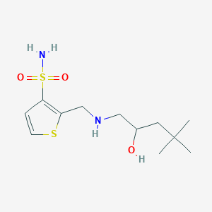 2-[[(2-Hydroxy-4,4-dimethylpentyl)amino]methyl]thiophene-3-sulfonamide