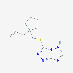 3-[(1-prop-2-enylcyclopentyl)methylsulfanyl]-5H-[1,2,4]triazolo[4,3-b][1,2,4]triazole