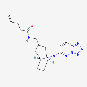 N-[[(1R,5S)-8-(tetrazolo[1,5-b]pyridazin-6-yl)-8-azabicyclo[3.2.1]octan-3-yl]methyl]pent-4-enamide